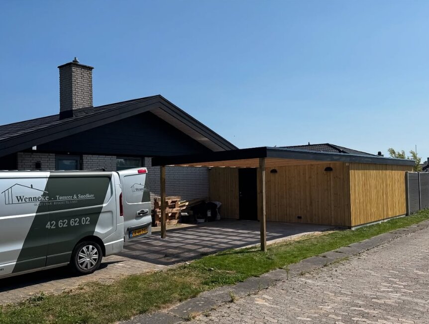Ny carport – Wenneke Tømrer & Snedker ApS