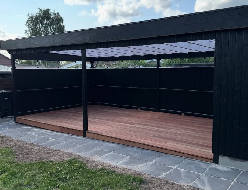 Træterrasse – indvendigt kig